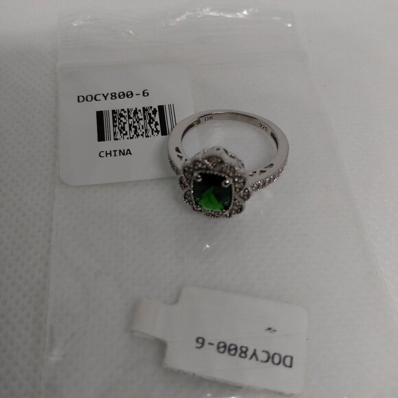 Beautiful Russian chrome diopside ring size 6 - Picture 7 of 8